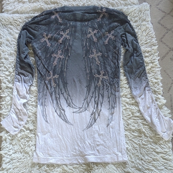 Rebel Saints Wing Long Sleeve Tee - Picture 3 of 5